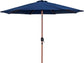 Fiji - Aluminum Patio Umbrella With Square Teak Base