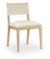 Avon - Linen Textured Performance Fabric Upholstered Dining Side Chair (Set of 2)