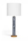 Opaline - Linen Textured Fabric And Brass Table Lamp