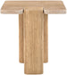 Ravenna - Genuine Fabric Travertine And Oak Wood Table