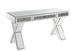 Noralie - 32" Writing Desk - Mirrored & Faux Diamonds