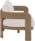 Sandbay - Olefin Water Resistant Fabric And Wicker Outdoor Patio Loveseat
