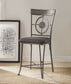 Landis - Counter Height Chair (Set of 2) - Fabric & Gunmetal