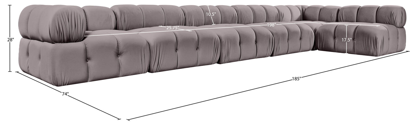 Orin - 6 Piece Modular Sectional (4 Modular Chairs, 2 Corner Chairs)