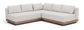 Solace - Olefin Performance Fabric 3 Piece Outdoor Patio Modular Sectional (2 Loveseats & Corner Chair)