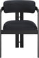 Aurum - Vegan Leather Upholstered Dining Chair With Graphite Black Base (Set of 2)
