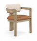 Ravina - Upholstered Dining Chair With Stained Natural Base (Set of 2)