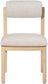 Roundhill - Fabric Dining Chair (Set of 2) - Natural Frame