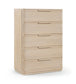 Tiberio - Oak Veneer And Solid Wood Chest