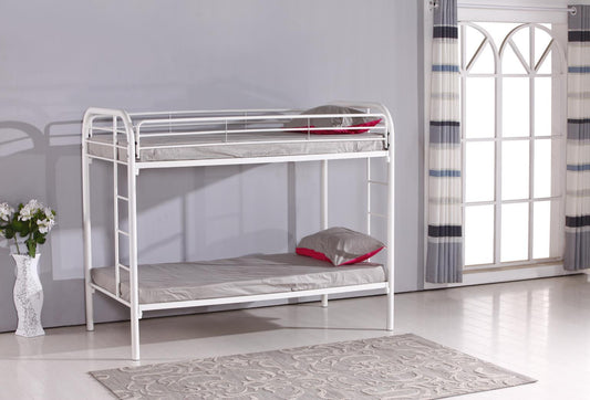 S136 - Twin Over Twin Bunk Bed - White
