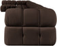 Orin - Velvet Performance Fabric Upholstered 8 Piece L-Shaped Sectional
