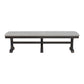 Montrose - Fabric Dining Bench - Espresso / Light Gray