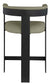 Romeo - Faux Leather Counter Stool With Black Base (Set of 2)