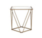 Fogya - End Table - Mirrored & Champagne Gold