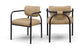 Serava - Vegan Leather Upholstered Dining Chair (Set of 2) - Tan
