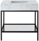 Marmo - Engineered Marble Bathroom Vanity With Black Base