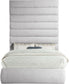 Adam - Linen Fabric Bed With 89" Headboard