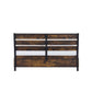 Juvanth - Eastern King Bed With Storage - Rustic Oak & Black