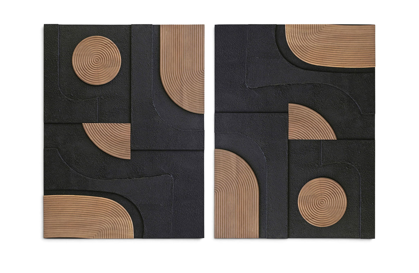 Element - Mango Wood 2 Piece Wall Art