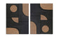 Element - Mango Wood 2 Piece Wall Art