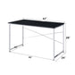 Tennos - Vanity Desk (Same 93195) - Black & Chrome