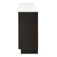 Jaramillo - Server With Fireplace - Engineered Marble & Rustic Espresso