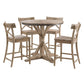 Callista - Round Counter Height 5 Piece Dining Set (Table And Four Stools) - Beach
