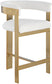 Romeo - Boucle Counter Stool With Gold Base (Set of 2)