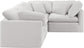 Indulge - Velvet 4 Piece Modular Corner Sectional