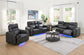 U66 - Power Reclining Loveseat - Dark Gray