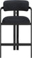 Aurum - Vegan Leather Upholstered Counter Stool With Graphite Black Base