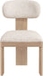 Timbra - Linen Textured Fabric Upholstered Dining Chair (Set of 2) - Natural Base