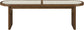 Canovia - Solid Wood And Faux Cane Bench