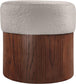 Nimes - Ottoman / Stool With Brown Base