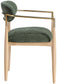 Riccio - Fabric Dining Arm Chair (Set of 2) - Natural Frame