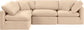 Indulge - Velvet 4 Piece Modular Sectional