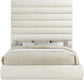 Adam - Chenille Fabric Bed With 89" Headboard