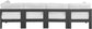 Nizuc - Outdoor Patio 4 Seat Modular Sofa With Gray Frame