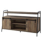 Rashawn - TV Stand - Rustic Oak & Black