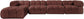 Orin - Fabric Velvet 5 Piece Modular Sectional