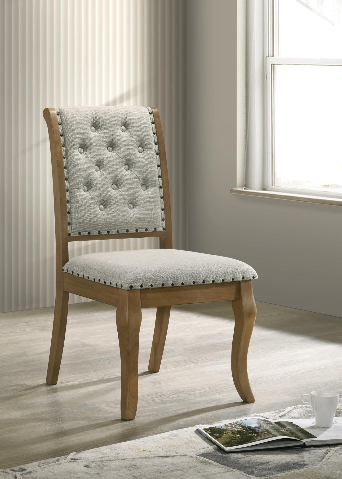 D072 - Dining Chair (Set of 2) - Antique Oak