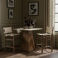 Santos - Upholstered Counter Stool With Stained Brown Base
