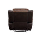 Jaylen - Motion Recliner - Toffee & Espresso Polished Microfiber