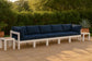 Nizuc - Outdoor Patio 5 Seat Modular Sofa With White Frame