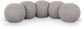 Apollo - Boucle Fabric Bench