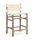 Santos - Upholstered Counter Stool With Stained Brown Base