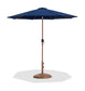 Fiji - Aluminum Patio Umbrella With Round Teak Base
