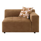 Zoey - Modular - LF Arm Chair With Pillow - Chocolate Suede