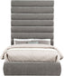 Adam - Chenille Fabric Bed With 89" Headboard