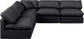 Indulge - Faux Leather 5 Piece Modular Corner Armless Sectional